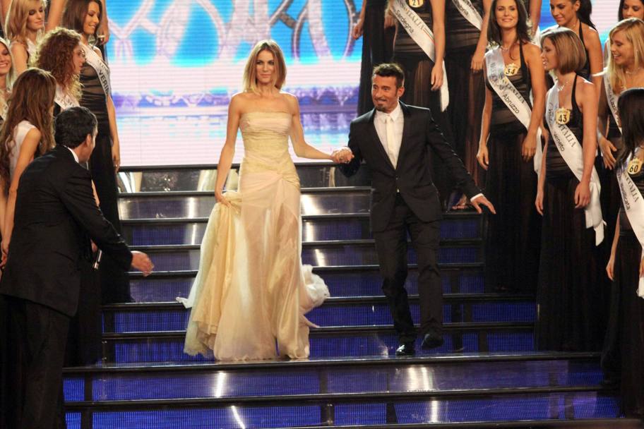 Bax Biaggi ed Eleonora Pedron hanno annunciato la fine della loro relazione, durata oltre 11 anni: nella foto Miss Italia 2011, a Montecatini Terme (Olycom)